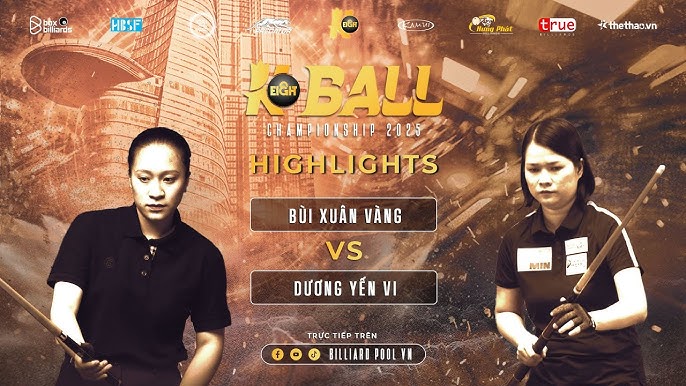 Bùi Xuân Vàng - Dương Yến Vi | Lịch Thi Đấu K Eight Ball Championship 2025