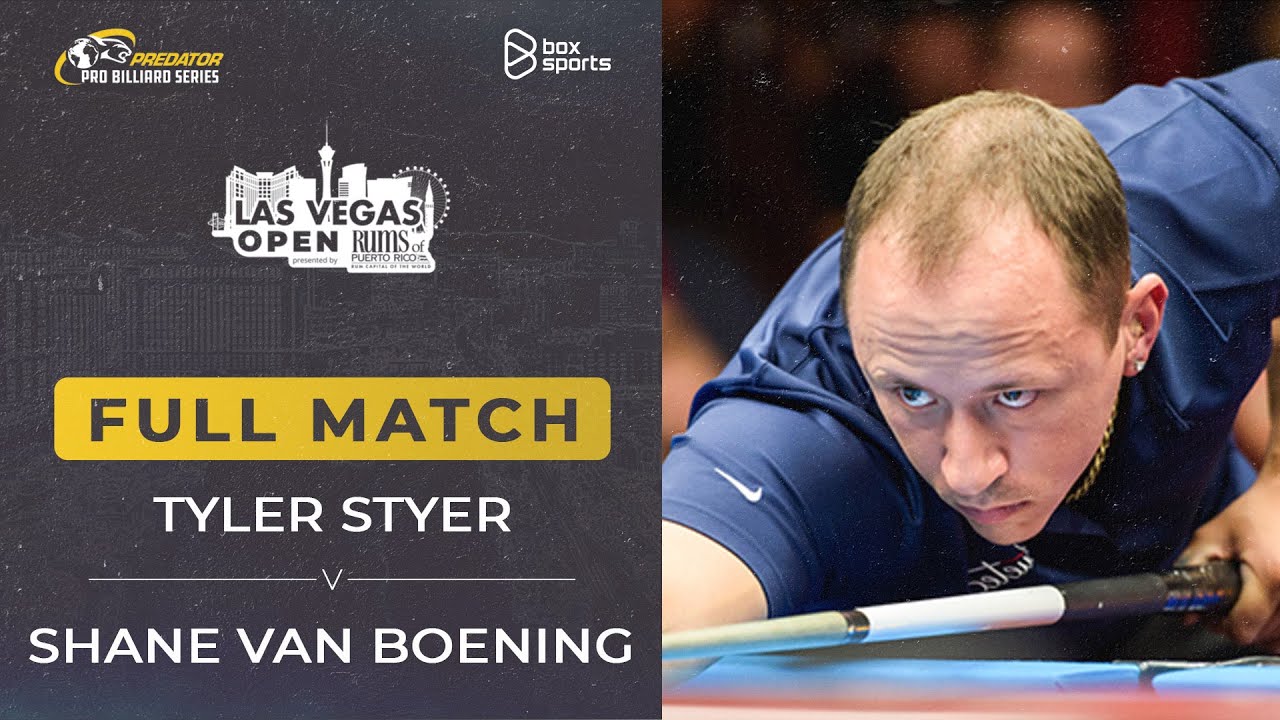  Tyler Styer vs Shane Van Boening | Las Vegas Open Men 2024 | Vòng Loại Nhánh Thắng