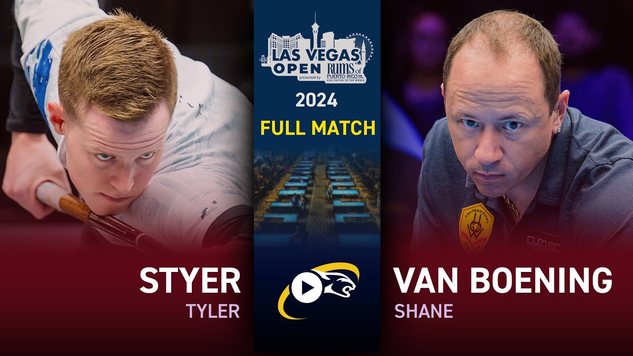  Tyler Styer vs Shane Van Boening | Las Vegas Open Men 2024 | Vòng Loại Nhánh Thắng